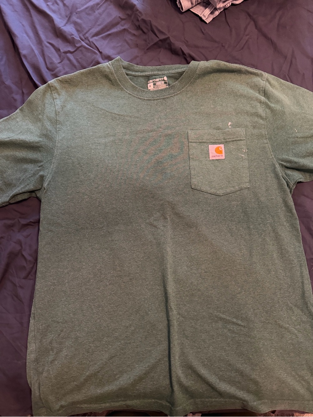 Carhartt Short-Sleeve Pocket Tee in Heather Green